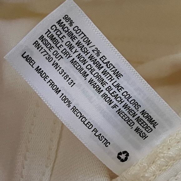 A new day nwt highest rise tapered leg cream soft denim jeans - Picture 7 of 8